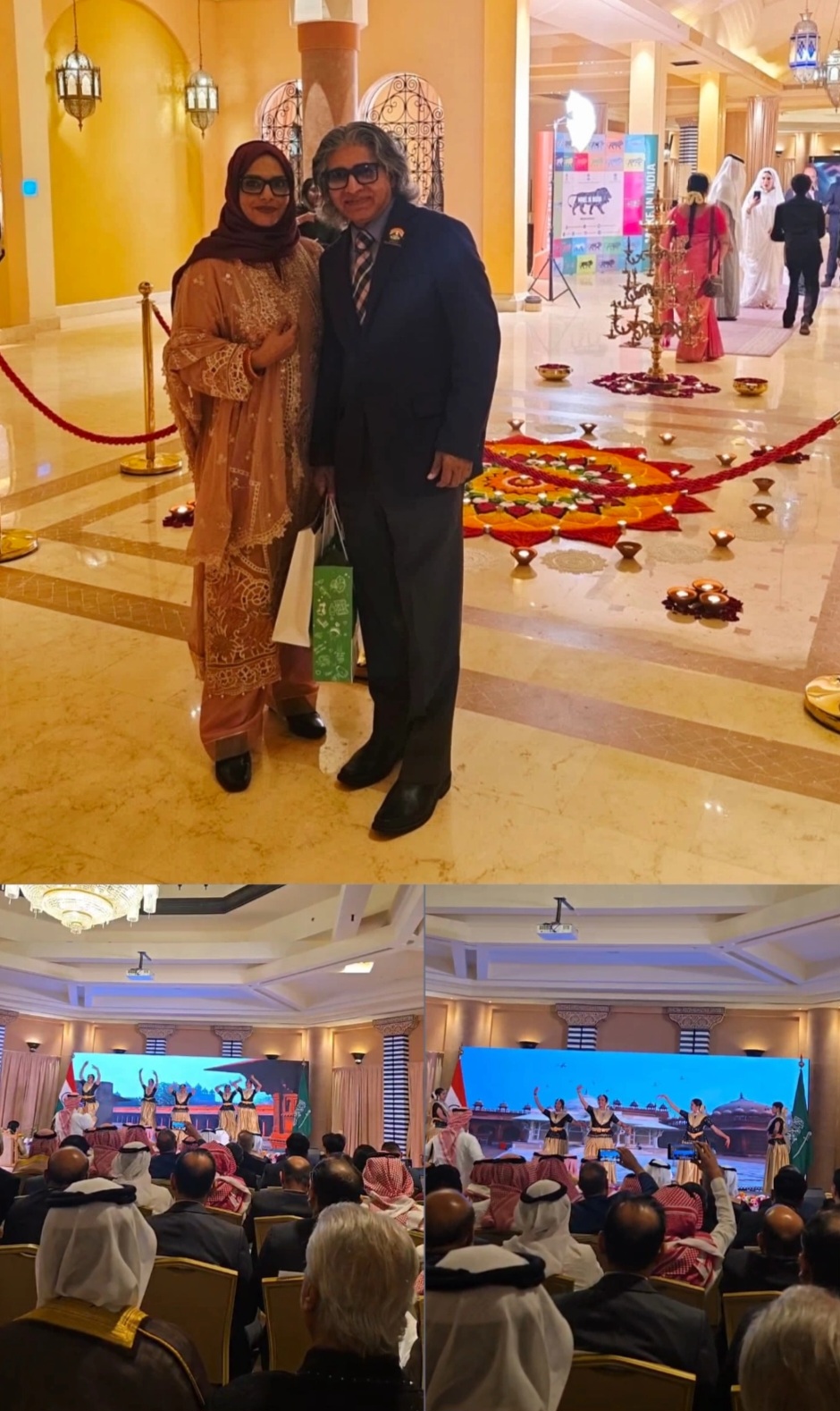 Indian cultural performance during the 77th Republic Day Reception in Jeddah