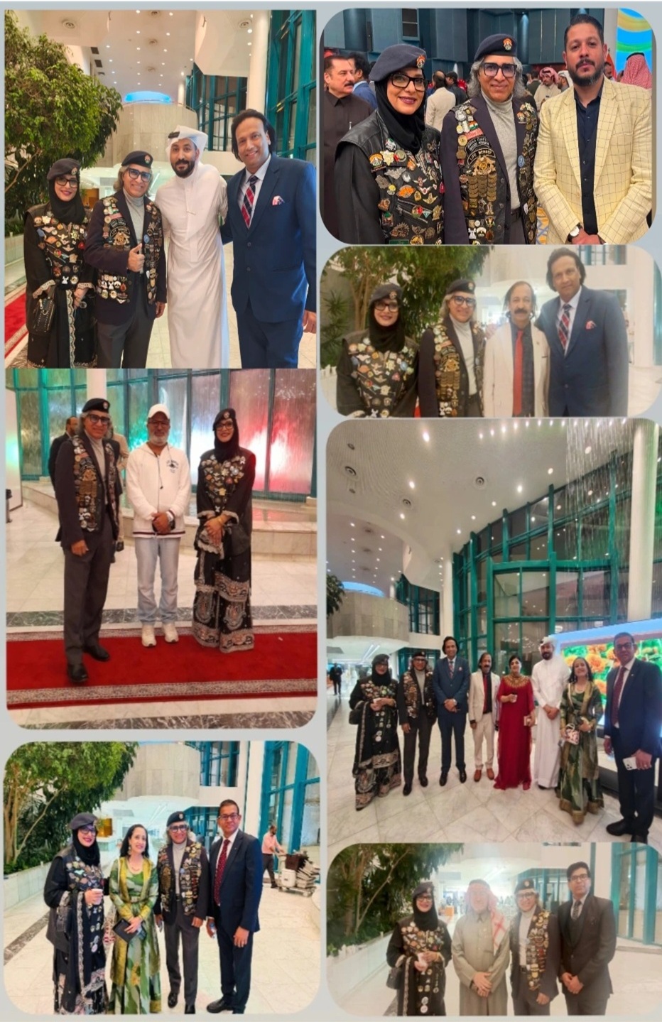 Indian Saudi Couple Travellers networking with diplomatic guests, media personalities, influencers and business leaders during the 77th Republic Day Reception