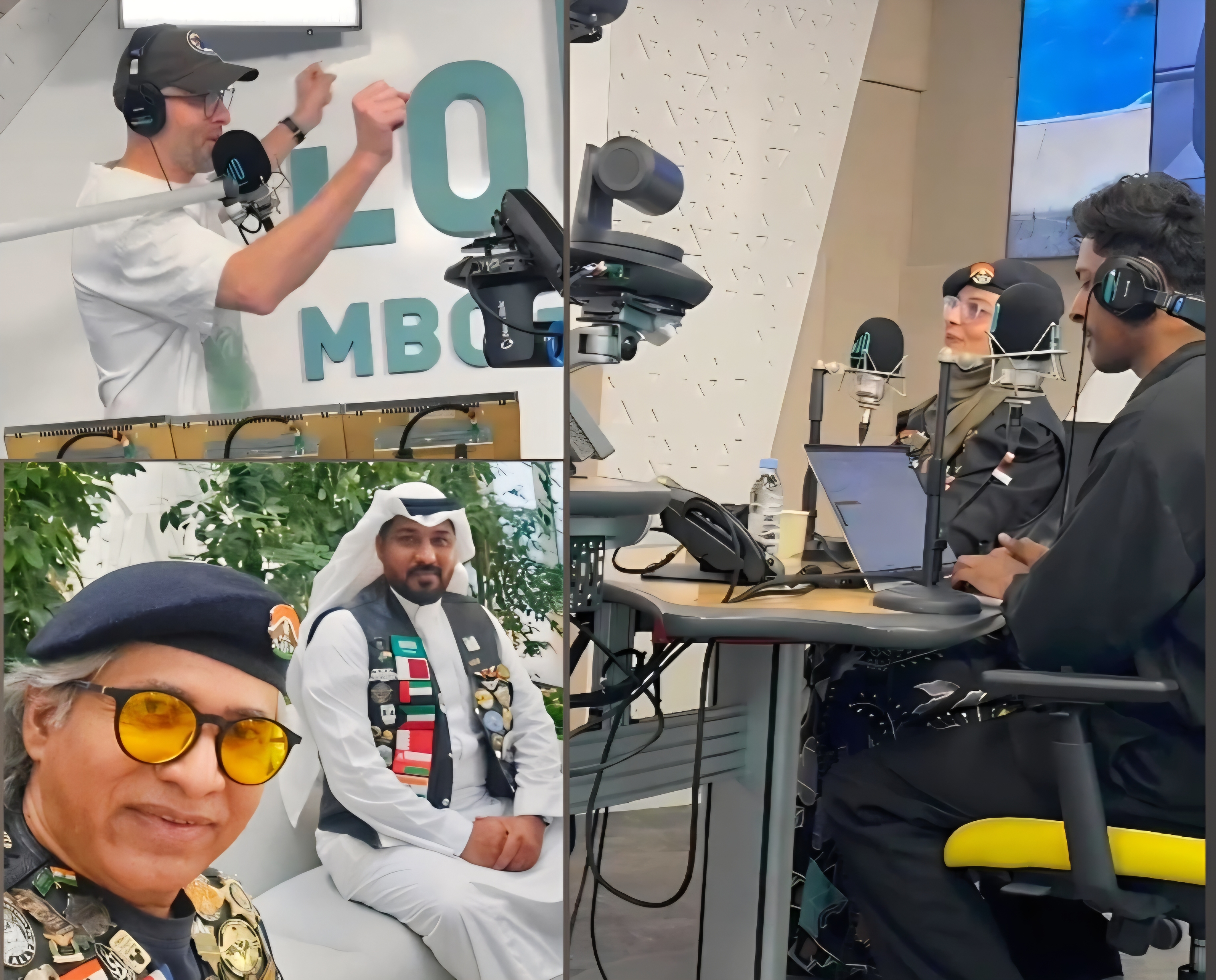 Capt. Amal participating in the MBC LOUD 5-Word Challenge